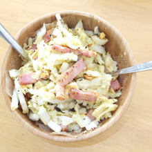 白菜ベーコン+α ゆずを絞って爽やかシャキシャキサラダ