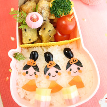 ひな祭りに♪三人官女キャラ弁の作り方