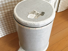 簡単☆100均グッズのみで☆ゴミ箱を素敵にリメイク