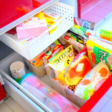 突っ張り棒を使って、収納力アップ!!