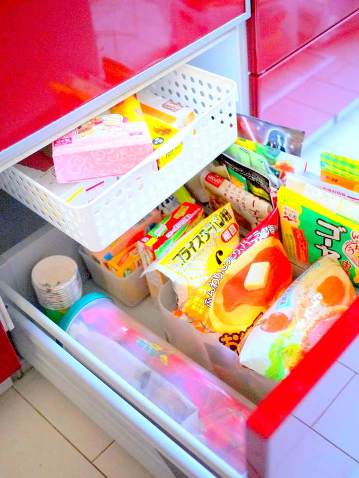 突っ張り棒を使って、収納力アップ!!