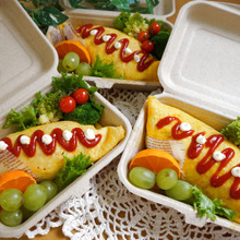 親子お揃い♪デリ風オムライス弁当