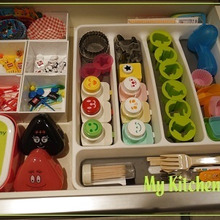 こまごまお弁当グッズ、簡単解決収納!