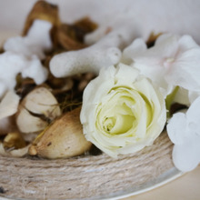 魅せるポプリ~お菓子缶のフタ超簡単リメイク~