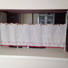 賃貸だって突っ張りポールでカフェカーテン♡