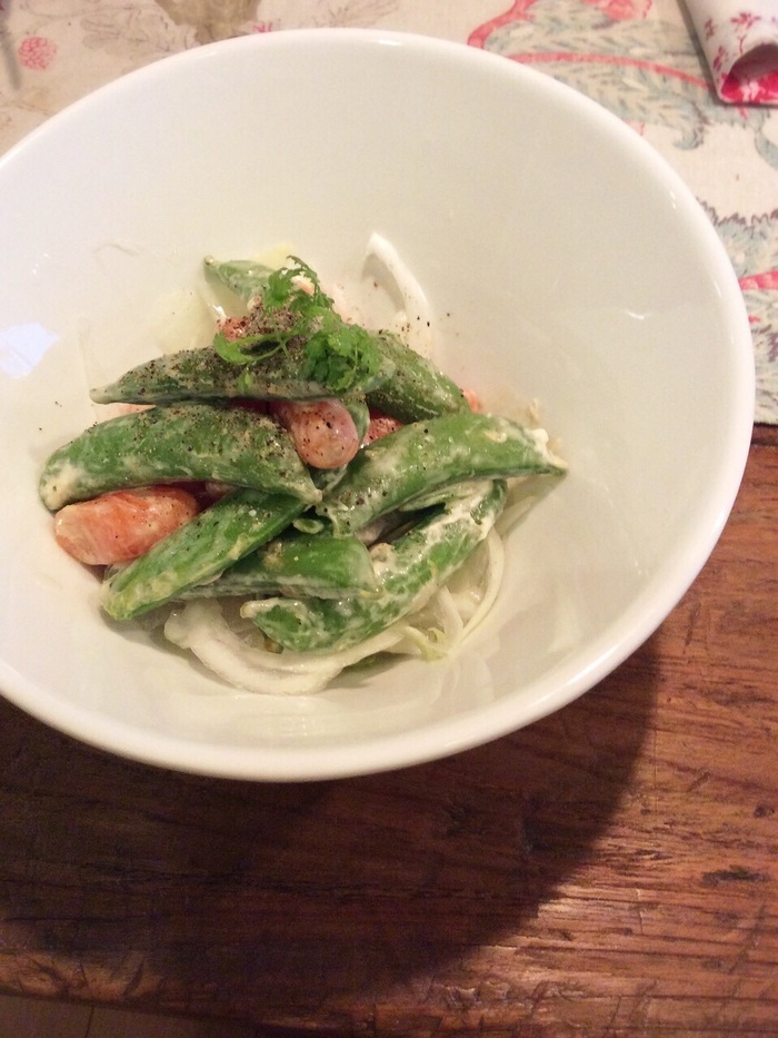 スナップエンドウを簡単おしゃれに食べよう☆