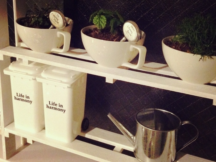 ★スープカップをディスプレイ★