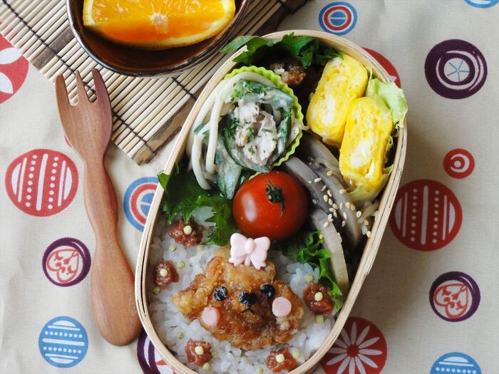 唐揚げdeあっという間にトイプードル弁当