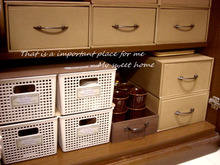 100均かごを使ってスッキリ オシャレに収納 ♪