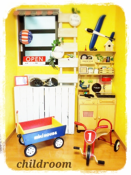 DIY*子供部屋の改造「壁を塗る!」おしゃれなキッズルームに♡
