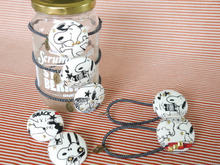 ☆はぎれで作る超簡単!可愛いくるみボタンのヘアゴム☆