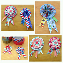 マステとコピー用紙で4種類のロゼットを作りましょ!(1)