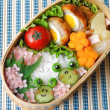 大人デコ弁♪紫陽花とカエルちゃん弁当