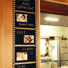 100均素材で簡単!シネマフィルム風ウォールデコ★