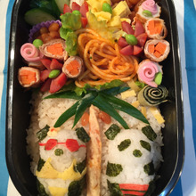 キュートなデコ弁♡パンダのバカンスお弁当