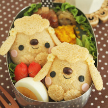 食パンでまんまるプードルちゃんのサンドイッチ