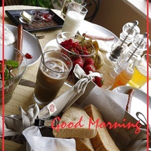 暖かくなったら、ベランダでカフェ風朝食を♪