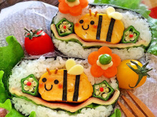 進化系おにぎらず春Ver.!ミツバチくんデコおにぎらず