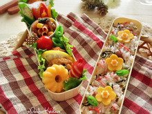 大人女子も必見!簡単&可愛い♡型抜きお花デコ弁