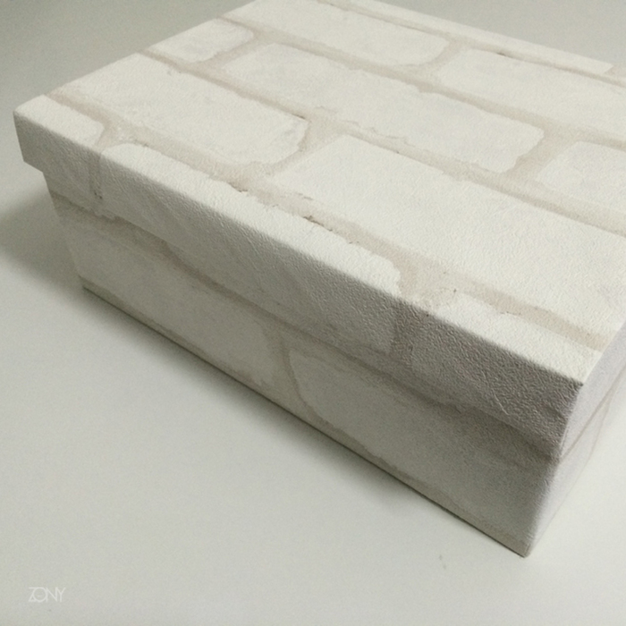 壁紙(リメイクシート)で空き箱リメイク