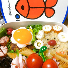 ハワイアンなチクワboyでロコモコ風弁当♪