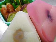 100均のシリコンおにぎりケースは、ある意味”おにぎらず”