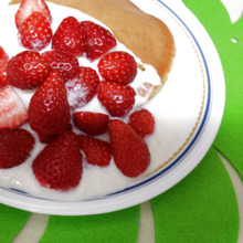 大豆粉のパンケーキちょこっとだけハワイ風