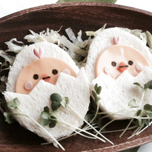 卵の殻からこんにちは!ひよこのサンドイッチ