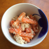 つかれた体にやさしいおかず「にんじんの白あえ(くるみ)」