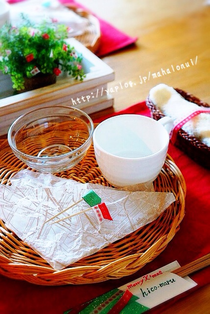 クリスマスバージョンのコーディネート例