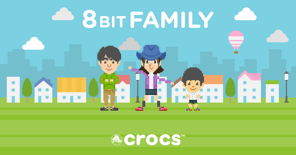クロックス『8BIT FAMILY　みんなの「家族キャラ」メーカー』で作ろう！