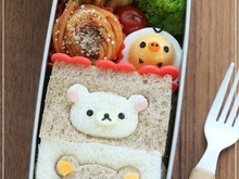 クッキー型を使用して簡単キャラ弁を作っちゃおう!