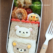 クッキー型を使用して簡単キャラ弁を作っちゃおう!