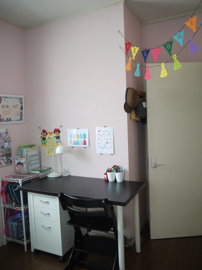 ☆壁を簡単セルフペイント!シンプル可愛い子供部屋☆