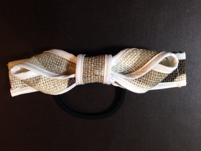 夏にビッタリ!麻素材のヘアゴムの作り方