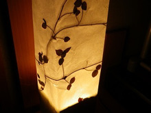 和紙で100均の箱を灯篭に大変身!