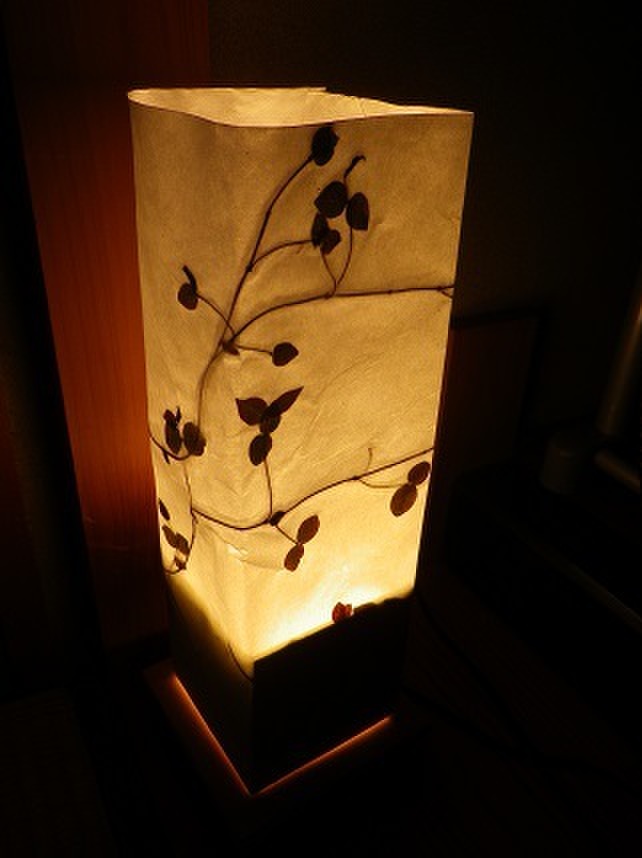 和紙で100均の箱を灯篭に大変身！