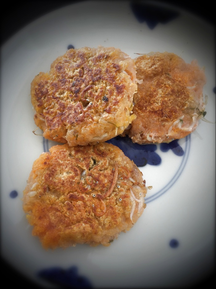 小麦・卵アレルギー娘のご飯♡ 蓮根おやき