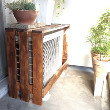 DIY*エアコンの室外機カバーを手作りしました。