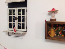 セリアの黒板で作るメッセージ窓。