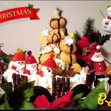 市販品デコのクリスマスケーキ