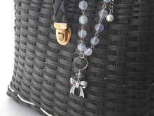 リボンのバッグチャームの作り方 Vol.1×エコクラフトバッグ