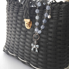 リボンのバッグチャームの作り方 Vol.1×エコクラフトバッグ