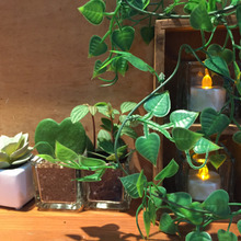 100均木箱と100均素材でカワイイあかり♪