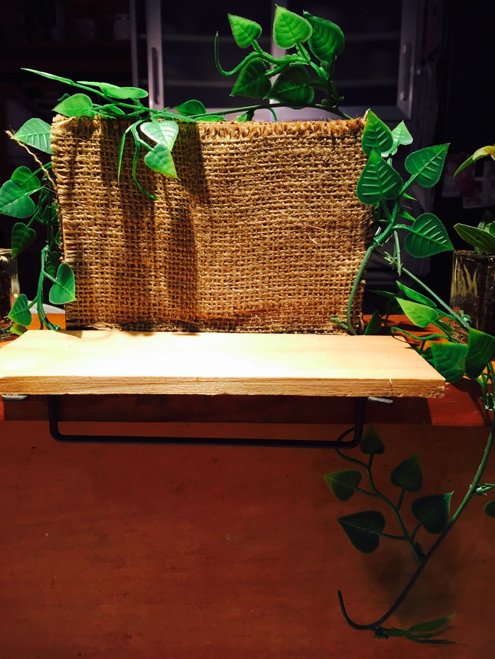 100均のフェイクグリーンを周りに巻き付けます