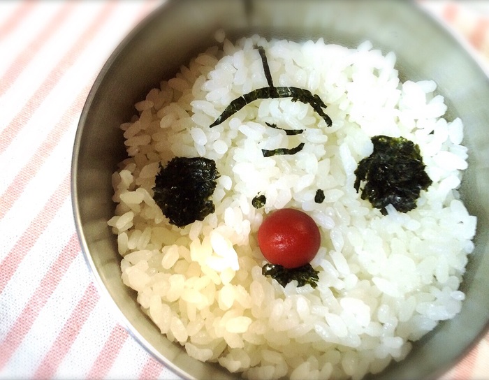 顔弁にも梅干し