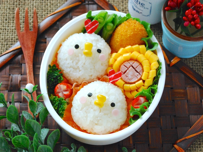 簡単キャラ弁☆夏にぴったり!ひまわりおかず