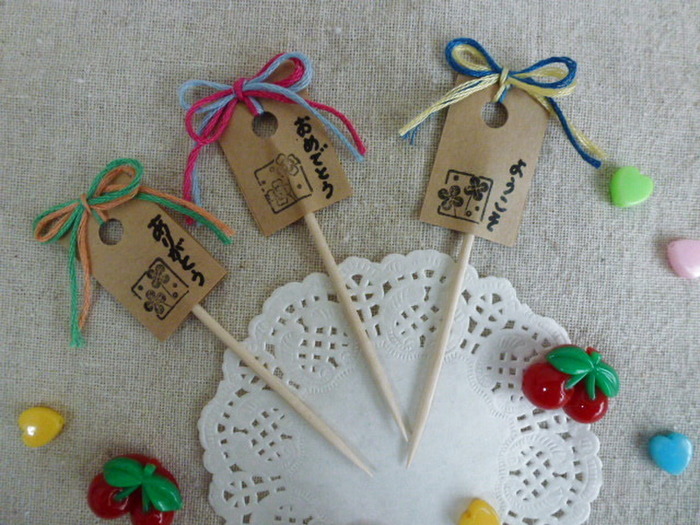 簡単!手作りメッセージ入りピック