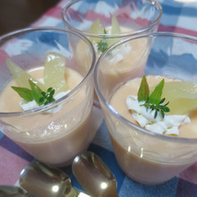 にんじんヨーグルトのババロア風