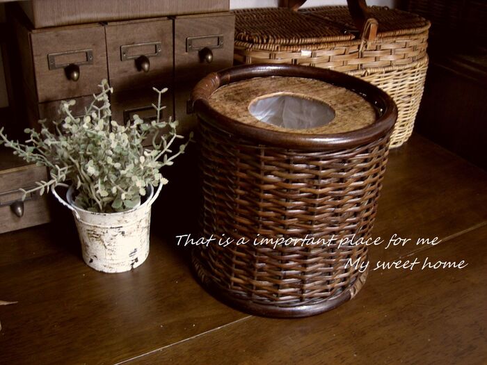 隠してスッキリ!段ボールでフタ作り ♪